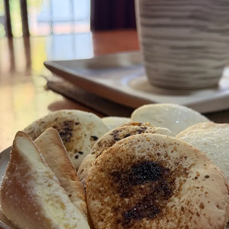 Tortitas y café de la merienda